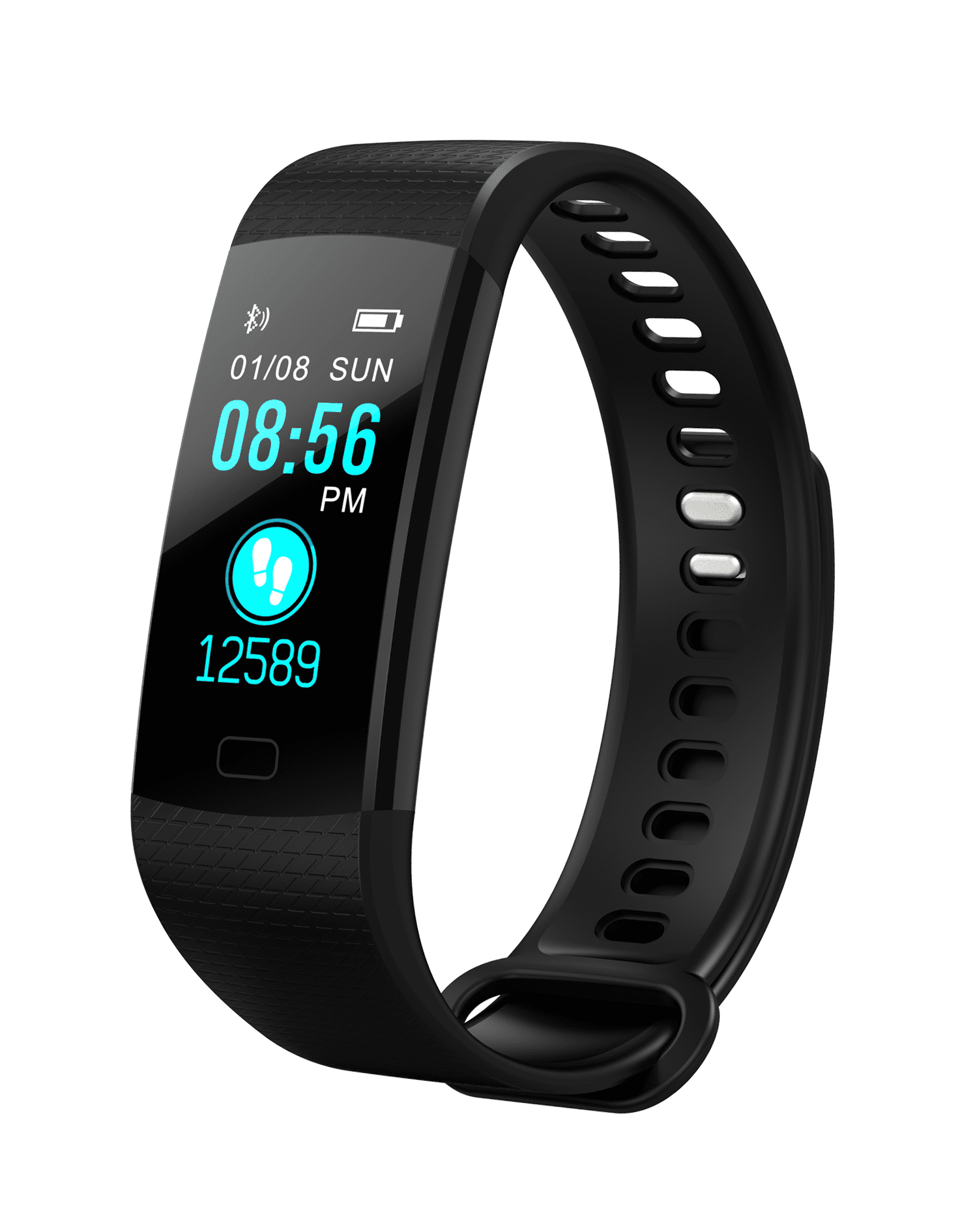 Smart Watch Unisex Best Fitness Tracker Heart Rate Monitor, Gym Sports  Tracker Watch, Pedometer Watch with Sleep Monitor, Step Tracker (BLACK)