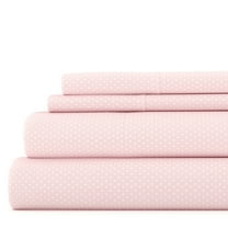 Heart Polka Dots Bed Sheets Set in Pink Twin Size Teen Girls and Kids Bedding