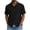 Black, variant on Mens Casual Button Down Shirts Cozy Short Sleeve Summer Shirt Classic Lapel Beach Vacation Tshirts Pink M