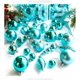 thumbnail image 3 of Xiao Hua Bolas de Navidad - 60 piezas (2 cajas) Adornos irrompibles para árbol de Navidad con lazo para colgar, para bodas, fiestas, decoración del hogar, color azul, 3 of 3
