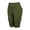 Army Green-1, variant on Women's Cargo Biker Shorts High Waist Yoga Workout Gym Running Spandex Shorts with Pockets Black XL