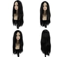 thumbnail image 3 of Perruques Longues Droites Noires pour Femmes, Haute Densité Résistante à la Chaleur Perruque Cheveux Pleins avec Filet Interne, pour Cosplay Fêtes, Événements de Noël, 3 of 7