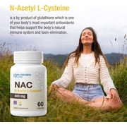 Puregen Labs N-Acetyl-L-Cysteine (NAC) 600mg, Supports Immune, Respiratory, Liver Health - NAC 600 mg - Potent Antioxidant Support, Free-radicals, Easy to Absorb - 60 Veggie Capsules - 2PK