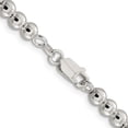 thumbnail image 3 of Sterling Silver 5mm Beads On Box Chain (20 X 5) Made In Italy qk34-20, 3 of 5