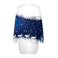 thumbnail image 5 of Fiaer Christmas Elk Long Sleeve Dress for Women Sweatshirt Dress Fall Fashion Outfits Casual Mini Skirts Dark Blue XXL, 5 of 5