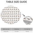 thumbnail image 6 of White Hyena Pattern Round Fitted Tablecloth with Elastic Edge,Dining Table Cover Waterproof,Outdoor Round Tablecloth for Camping,Dining,Indoor and Outdoor, 6 of 7