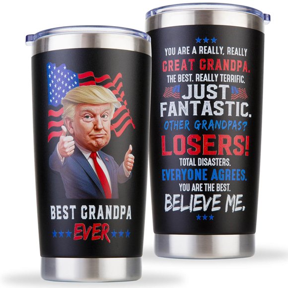 Taza aislante Polmmys Grandpa de 590 ml para beber