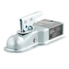 Curt Straight-Tongue Coupler 1-7/8in w/ For Posi-Lock 3in Channel 2000lbs Zinc