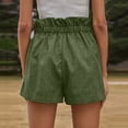 thumbnail image 5 of Women's Cotton Linen Shorts High Waist Loose Breathable Casual Shorts, 5 of 8