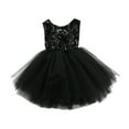 thumbnail image 1 of PENGXIANG Fille Sans Manches Paillettes Robe Princesse Mesh Parti Robes, 1 of 6
