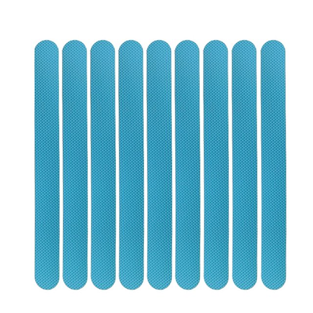 Blue12pcs12/24pcs tiras antideslizantes pegatinas de ducha tira de seguridad de baño para bañera de baño