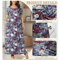 thumbnail image 4 of WUJINXIA Women's Summer Plus Size 2X to 6X Maxi Loose Dress with Pockets, 4 of 7
