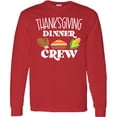 thumbnail image 3 of Inktastic Thanksgiving Dinner Crew with Turkey Legs, Pie and Corn Long Sleeve T-Shirt, 3 of 5