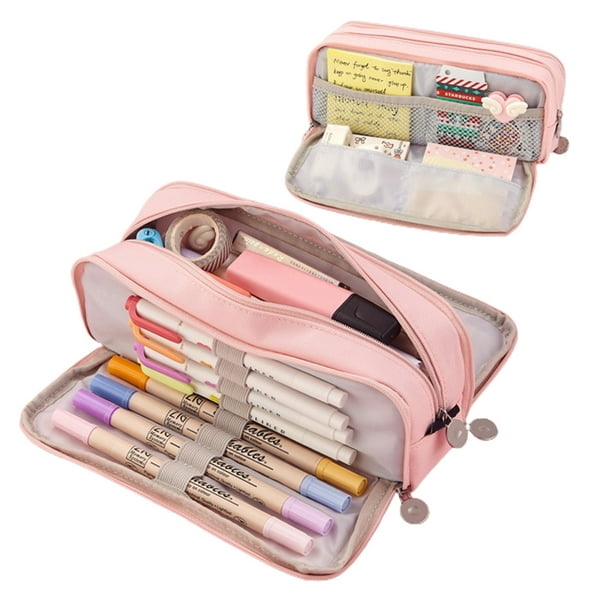 Grande trousse à crayons pour filles garçons, trousses grande capacité,  trousse à | bol