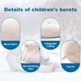 thumbnail image 3 of Boinas clásicas para bebés y niñas, gorro de artista sólido, boina de pintor cálida para niños pequeños, circunferencia de la cabeza de 48-53 cm para 2-8 años, 3 of 7