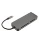 thumbnail image 5 of USB C Hub 8 en 1 USB C a 2 USB3.0 XQD MS CF Tarjeta de almacenamiento Lector de tarjetas de memoria USB C Splitter para teclados Impresoras, 5 of 12