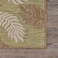 thumbnail image 4 of 8â€™ x 10â€™ Tan Tropical Sprigs Indoor Outdoor Area Rug, 4 of 8