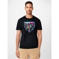 thumbnail image 1 of Camiseta de manga corta y cuello redondo para hombre, 100 % algodón, con estampado de helado derretido, ideal para salidas informales de verano, para adultos, hombres, mujeres, adolescentes, jóvenes y, 1 of 7