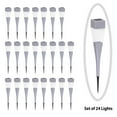 thumbnail image 3 of Solar Powered Lights (Set of 24)- LED Outdoor Stake Spotlight Fixture for Gardens Pathways, 3 of 6