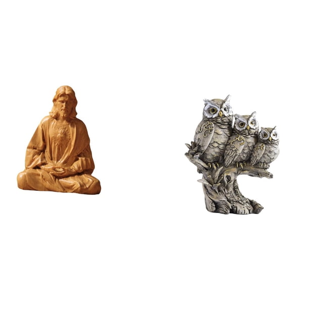 Estatua del Corazón de Jesús,Estatua de Jesús para decoración del hogar,Figura católica de Jesús,Figuras de búho,Figuras de búho,animales artificiales,artesanías,decoración del hogar