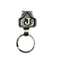 thumbnail image 4 of Cowboy Letter Keychain, Handmade Cow Tag Belt Key Holder Metal A-Z Initial Western Cowboy Keychain for Pocket or Belt, 4 of 4