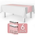 thumbnail image 2 of Pink Checkered Gingham 6 Pack Premium Disposable Plastic Table Runner 14 x 108 Inch. Decorative Table Runner for Dinner Parties & Events, Decor By Gr, 2 of 4