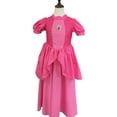 thumbnail image 5 of Vestido de princesa con mangas de burbuja cosidas con encaje, vestido infantil, lindo y exquisito vestido para niñas, 5 of 5