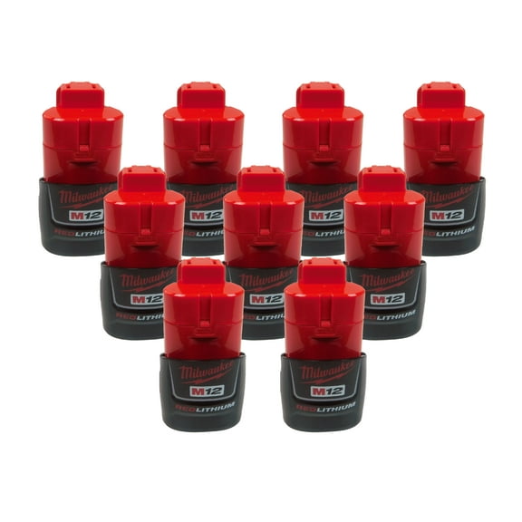 Milwaukee 48-11-2401 12V 1.5Ah Li-Ion Compact Battery 9 Pack