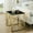 Polished Golden#792, variant on Coffee Tables Woker Furniture 20" Wide Square End Table with Black Glass Top, Golden Stainless Steel Tempered Glass End Table for Living Room&Bed Room,Wooden Coffee Tables