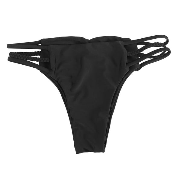 YUNLIGHTS Women Swimsuit Bikini Swim Bottoms Women Black 1Pcs