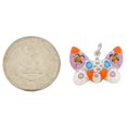 thumbnail image 3 of GlassOfVenice Murano Glass Millefiori Small Butterfly Pendant, 3 of 5
