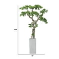 thumbnail image 4 of 59.6'' Artificial Pine tree in a Square beige fiberstone planter perfect for indoor and outdoor use, 4 of 6