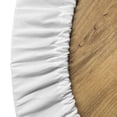 thumbnail image 4 of Ambesonne Llama Emoji Fitted Round Tablecloth, Animal Face Triangles, 45"- 56" Diameter, Deep Sky Blue and White, 4 of 4