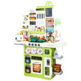 thumbnail image 3 of Dbuoem 101Pcs/Set Pretend Play Kitchen Set with Sound Stove,Lights,Music,Faucet,Sink,and Play Food,Toy Kitchen s (Green), 3 of 8