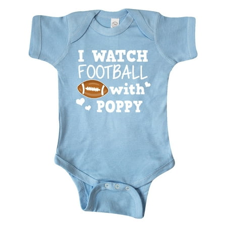

Inktastic I Watch Football with My Poppy Gift Baby Boy Bodysuit