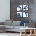 thumbnail image 3 of Leaf Artwork Paintings Wall Art: Palm Leaves Picture Print on Canvas for Office Bedroom (12" W x 12" H x 4 PCS, Multi-Sized), 3 of 6