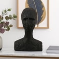 thumbnail image 6 of Benjara Nyk Abstract Bust Figurine- 94 Inch- Human Head Design- Black Resin, 6 of 6