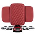 thumbnail image 1 of Soporte Aumentado Wdftyju para Codo Caja Almacenamiento Reposabrazos Alfombrilla Cuero Automóvil Rojo, 1 of 9
