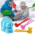 thumbnail image 4 of Set de juguetes de nieve HUOGUO, 4 piezas, con forma de bola de nieve para niños, 4 of 5