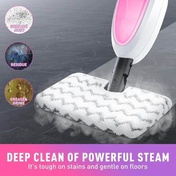Steam Mop, Detachable Handheld Steam Cleaner with 10-in-1 Multipurpose Accessories
