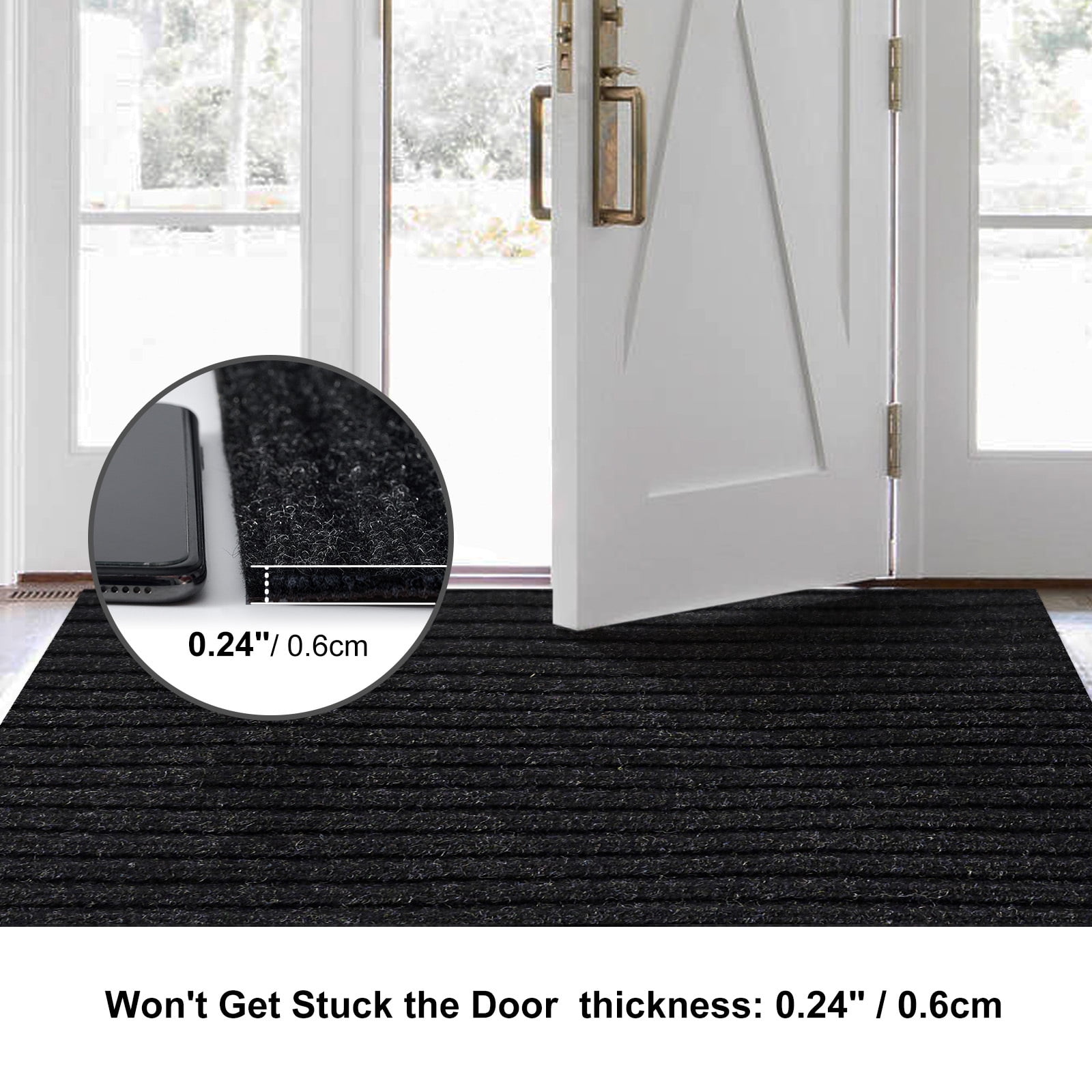 Tapis De Passage Pour Couloir Long 60 X 500 Cm Tapis Cuisine Devant Evier Antidérapant Et
