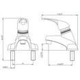 thumbnail image 3 of Dura Faucet Single Lever RV Lavatory Faucet - White, 3 of 7