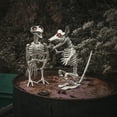 thumbnail image 3 of Skeleton Rat Crow 2pc Spooky LED Light Up Set Realistic Haunted House Prop Halloween Home Decor, 3 of 5