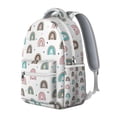 thumbnail image 2 of "Boho Tribal Print Backpack for College Students - 17” Laptop Compartment, Spacious Water-Resistant Daypack for Campus, Dorm & Travel, Vintage Hippie Style Bookbag", 2 of 6