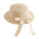 thumbnail image 1 of Sombreros de sol para niños, lazos de encaje, sombreros de paja para niños pequeños y medianos, sombreros de copa plana, sombreros de playa para sombrillas al aire libreBeige, 1 of 5