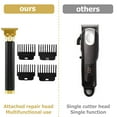 thumbnail image 6 of JTWEEN Professional Hair Clippers for Men Cordless Hair Trimmer Rechargeable Electric Beard Trimmer Shaver for Barber Haircut & Grooming Kit with 4 Guide Combs, 6 of 7