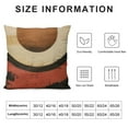 thumbnail image 5 of HENGT  Boho Sun and Moon Square Throw Pillow Case Abstract Landscape Mid Century Modern Art Pillow Cover for Bedroom Living Room, 5 of 5