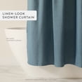 thumbnail image 2 of Linen-Look Polyester Shower Curtain in Essential Colors, 2 of 7