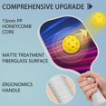 thumbnail image 4 of Pickleball Paddles Set Of 1, Fiberglass Surface, Speed, Lightning, Thunder Print, 1 Paddle, 2 Balls & Bag, 4 of 5