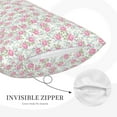 thumbnail image 3 of Daiia Floral Bedding Waterproof Pillow Protector Zippered Queen – Bed Bug Proof Pillow Encasement-16"x24", 3 of 6
